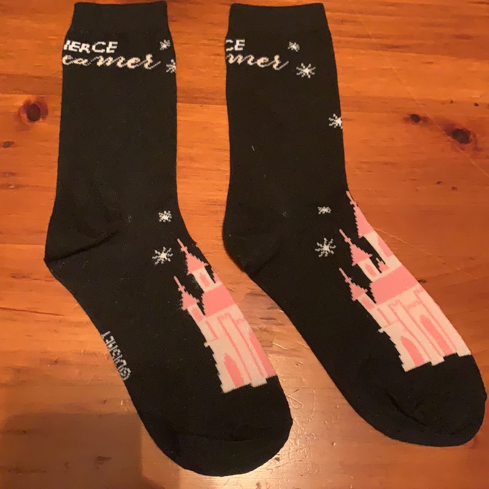 One  pair of Disney princess crew socks from Disney princess advent calendar